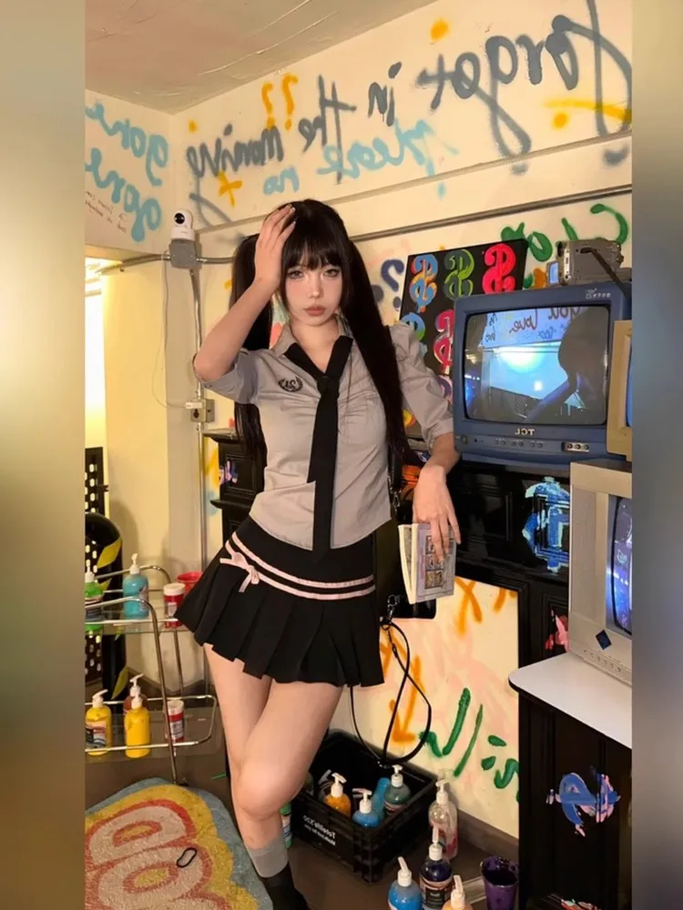 زي مدرسي نسائي مثير على طراز المعلمة الأمريكية من ديزني لعيد الهالوين، طقم زي مدرسي JK للنساء، أزياء خريفية وشتوية