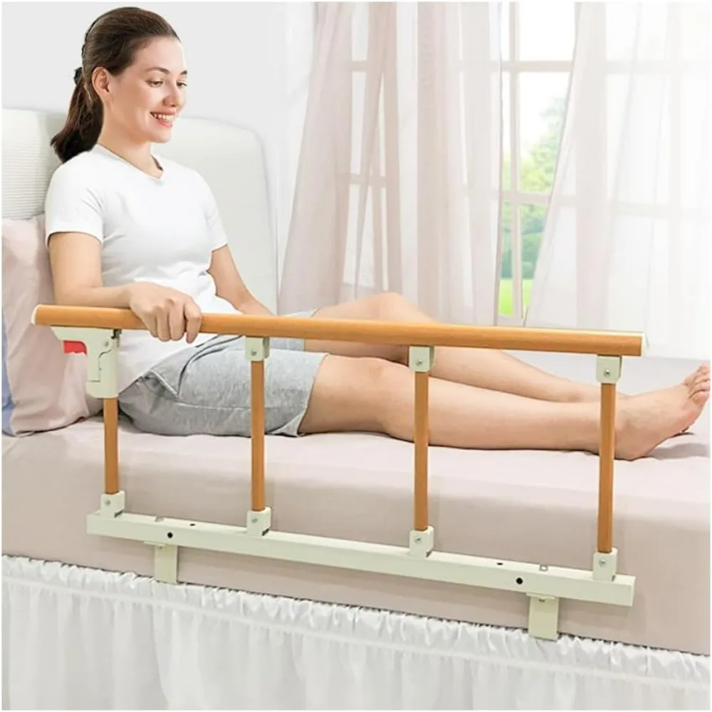 Bed Rails for Elderly Adults Bed Assist Bar for Seniors Bedside Handle Cane Hospital College Dorm Collapsible Bed Rail