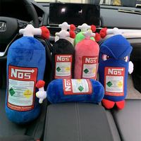 New Car Neck Pillow Car Headrest for Driver Front Passenger Seat NOS Bottle Pillow Car Decor Headrest Cushion Plush Pillow