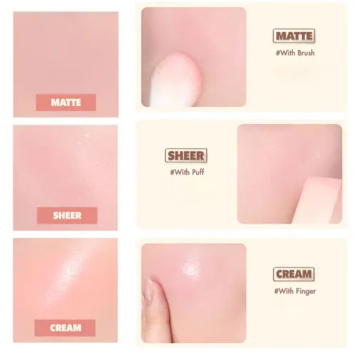 Imagen 2 del producto rom&nd BETTER GRO CHEEK, textura de polvo fino, caída mínima y mezclable, efecto de descarga Natural, celebración, K-Beauty, maquillaje coreano