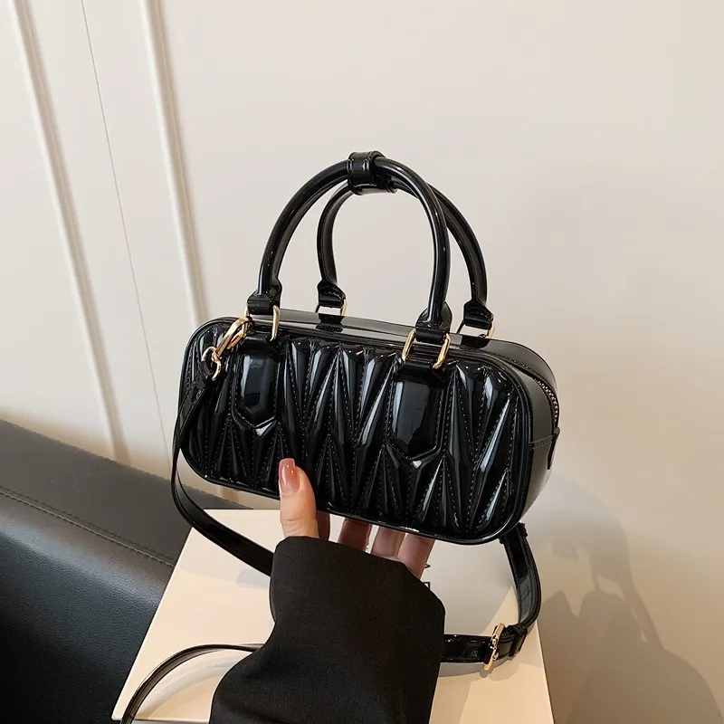 

Stylish Unique Party Shopping Vintage Diaper Bag Crossbody Handbag For Women Chic Leather Textured Tote