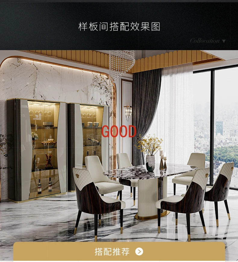 Легкий роскошный стеклянный винный шкаф, настенный винный шкаф для ресторана, простой модный итальянский двухдверный книжный шкаф с краской