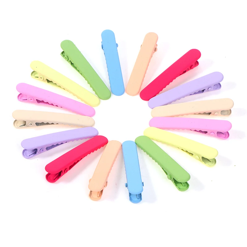 10Pcs Candy Color Hairpin Hair Styling Tool Princess Barrette Alligator Clip Traceless DIY Hair Clip Women Girls Hair Accessory