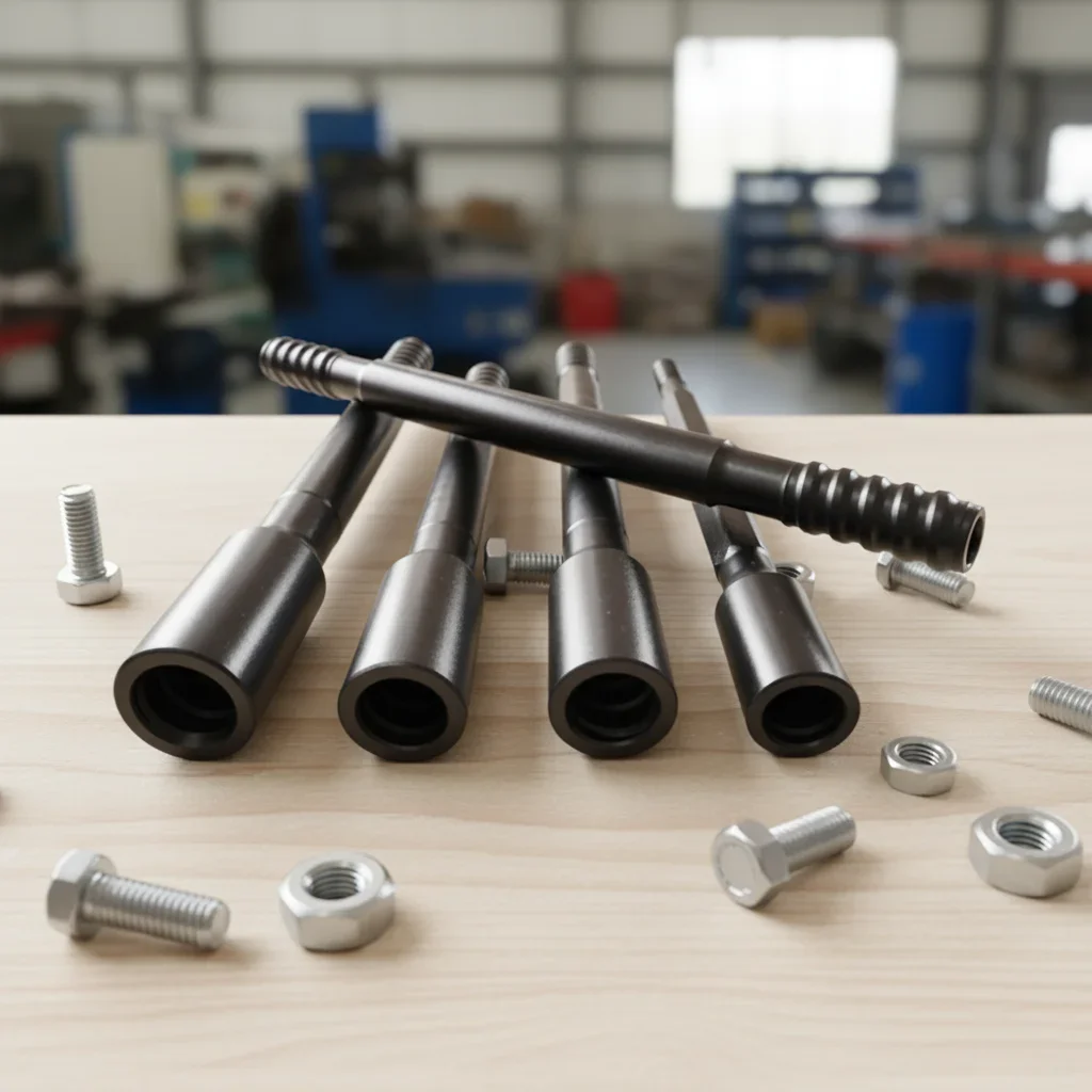 3.05M T38 Threaded Drill Pipe Extension M M Forging Mining Drilling Tool for Gold Copper Mining