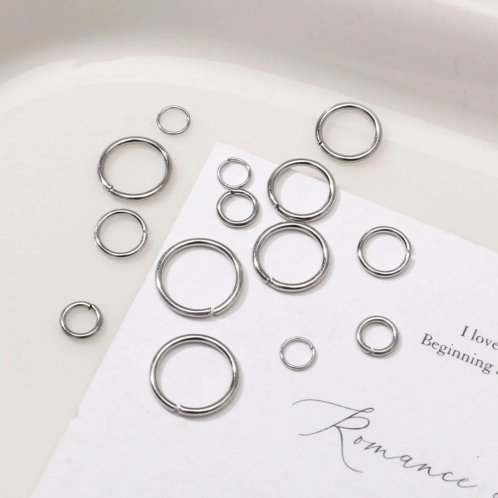 1Box O-ring Connector Metal Open Jump Ring Set For DIY Handmade Bracelets Earrings Necklaces Supplies Accessories image 2