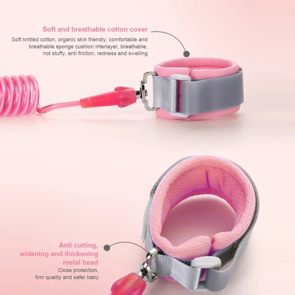 Anti-Verlust-Handgelenkband für Kinder, Leine, Rucksack, Baby-Sicherheitsgurt, Seil, modisches Armband, weiches Kinder-Wanderer-Kleinkind-Armband – Detail 21