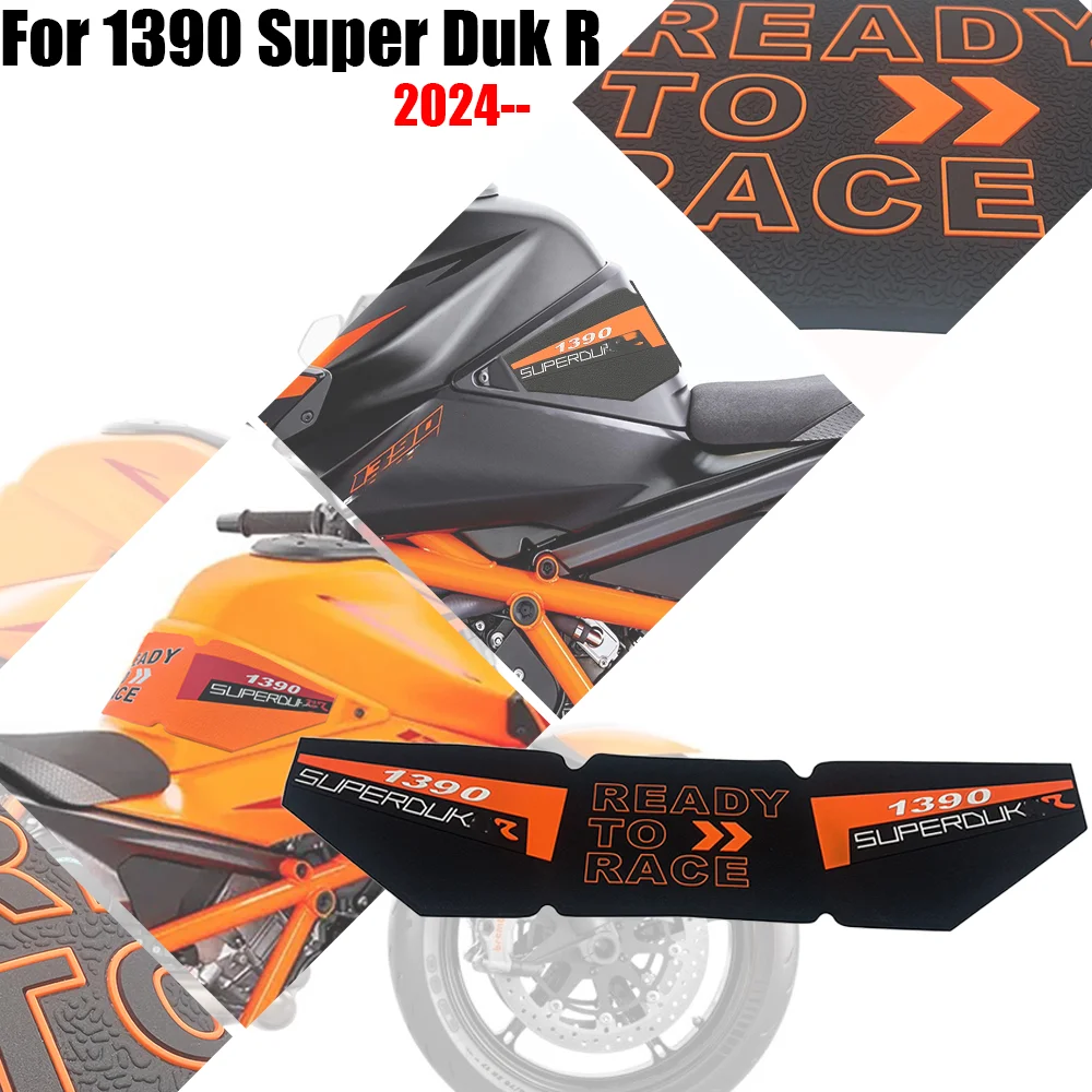 

For 1390 Super Duk R Non-slip Rubber Fuel Tank Anti-slip protective Stickers Moto Decals Accessories 2024-
