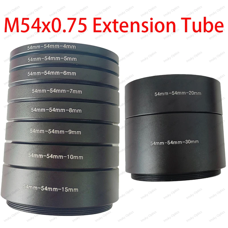 M54*0.75mm Camera Extension Tube Ring for Astronomical Telescope Photography 4/5/6/7/8/9/10/11/12/13/15/20/22/25/28/30mm