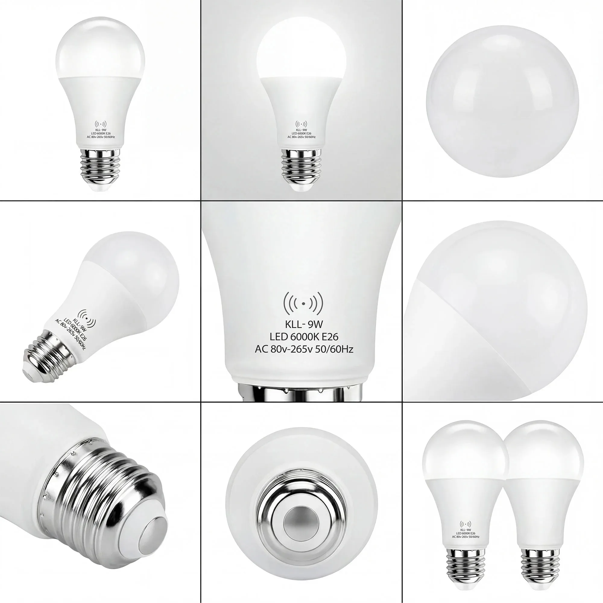 9W 12W Motion Sensor LED Light Bulb Dusk to Dawn Outdoor Auto On/Off Cold Warm Light for Garden Porch Outdoor Lighting 5/10 pcs