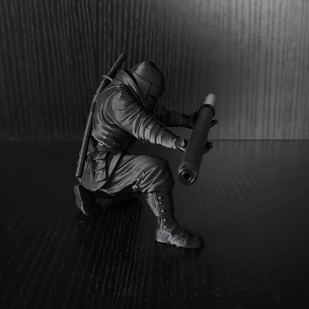 Exquisite Funny Ninja Ornaments Decorations Creative Pen Holder Multi-functional 3D Printing Warrior Ornaments Home Decor