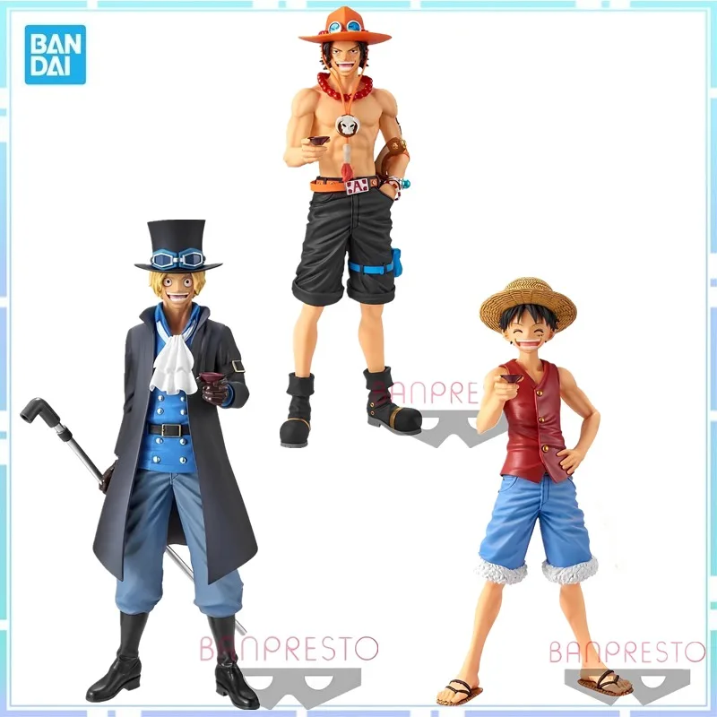 

Оригинальная фигурка Bandai Banpresto из аниме, магазин sp Luffy Ace Sabo Knot, ПВХ экшн-фигурки, коллекционные игрушки