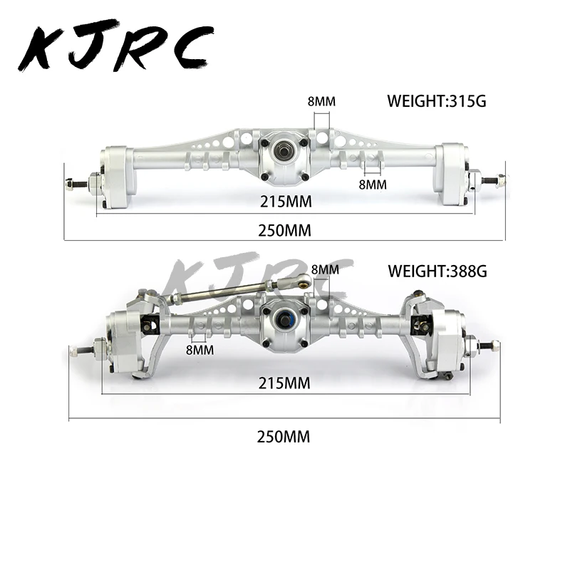 

RC Aluminum Alloy Front Rear Axle for 1/10 scx10iii RC Crawler Car Axial Capra 1.9 Unlimited Trail Buggy UTB Currie F9 Upgrade