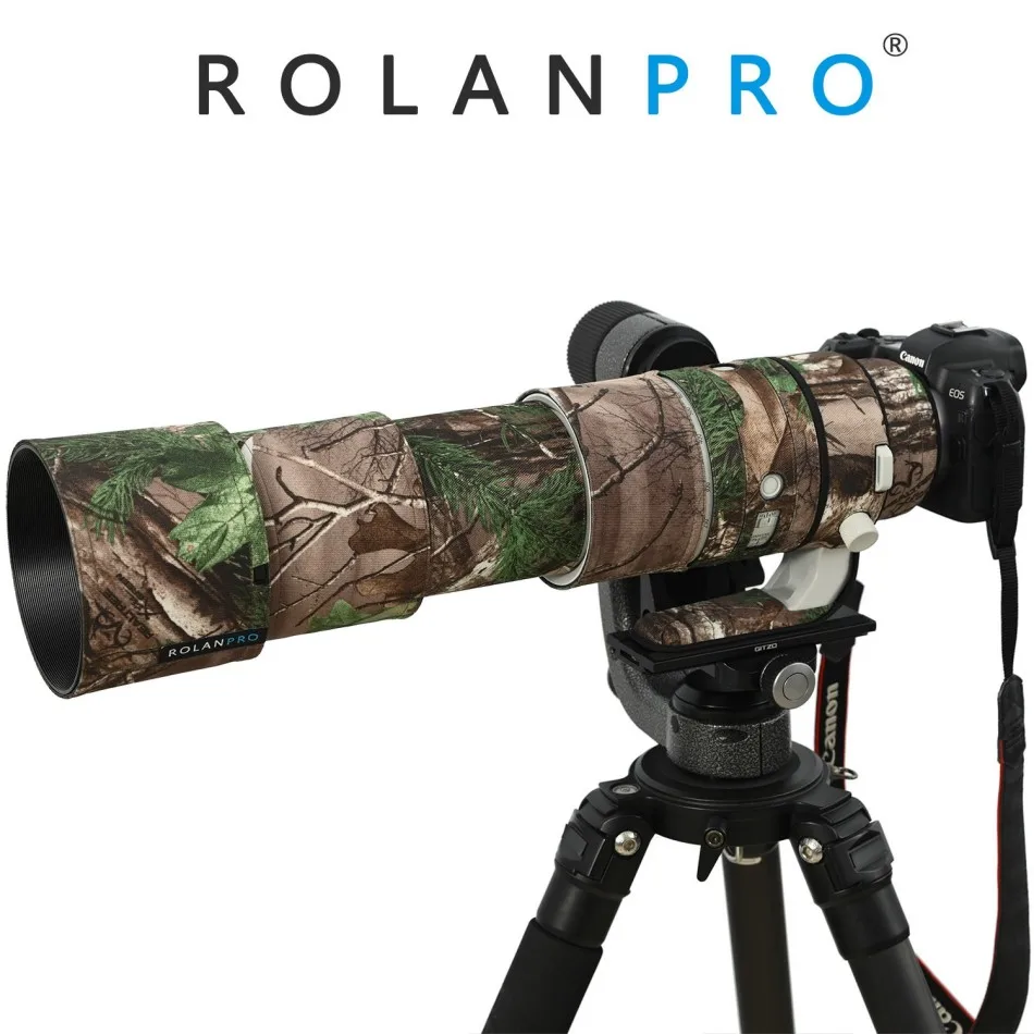 

Водонепроницаемый чехол для объектива ROLANPRO для Canon RF 200-800 мм F6.3-9 IS USM, камуфляжный дождевик, защитный чехол для объектива, рукав для оружия