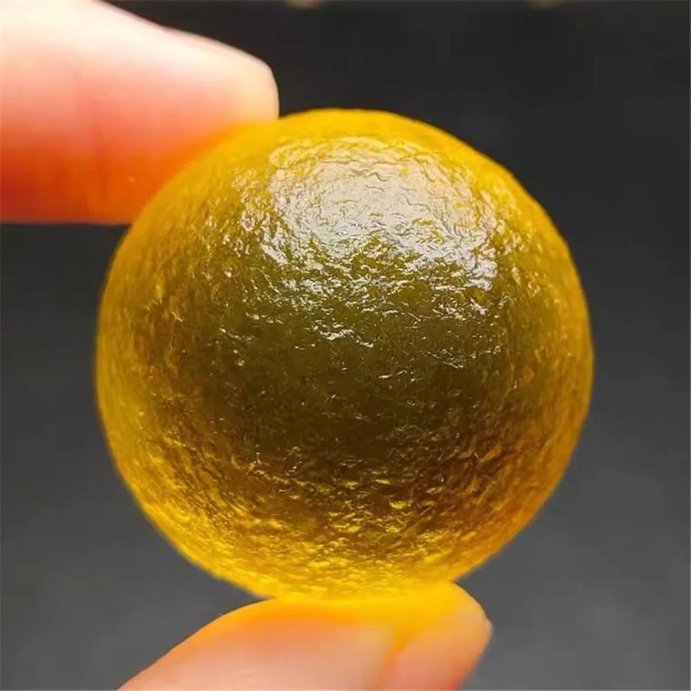 20-23mm Moldavite Czech Meteorite Impact Glass Sphere Ball  Natural Healed Crystal Healing Gemstone for Jewelry Making