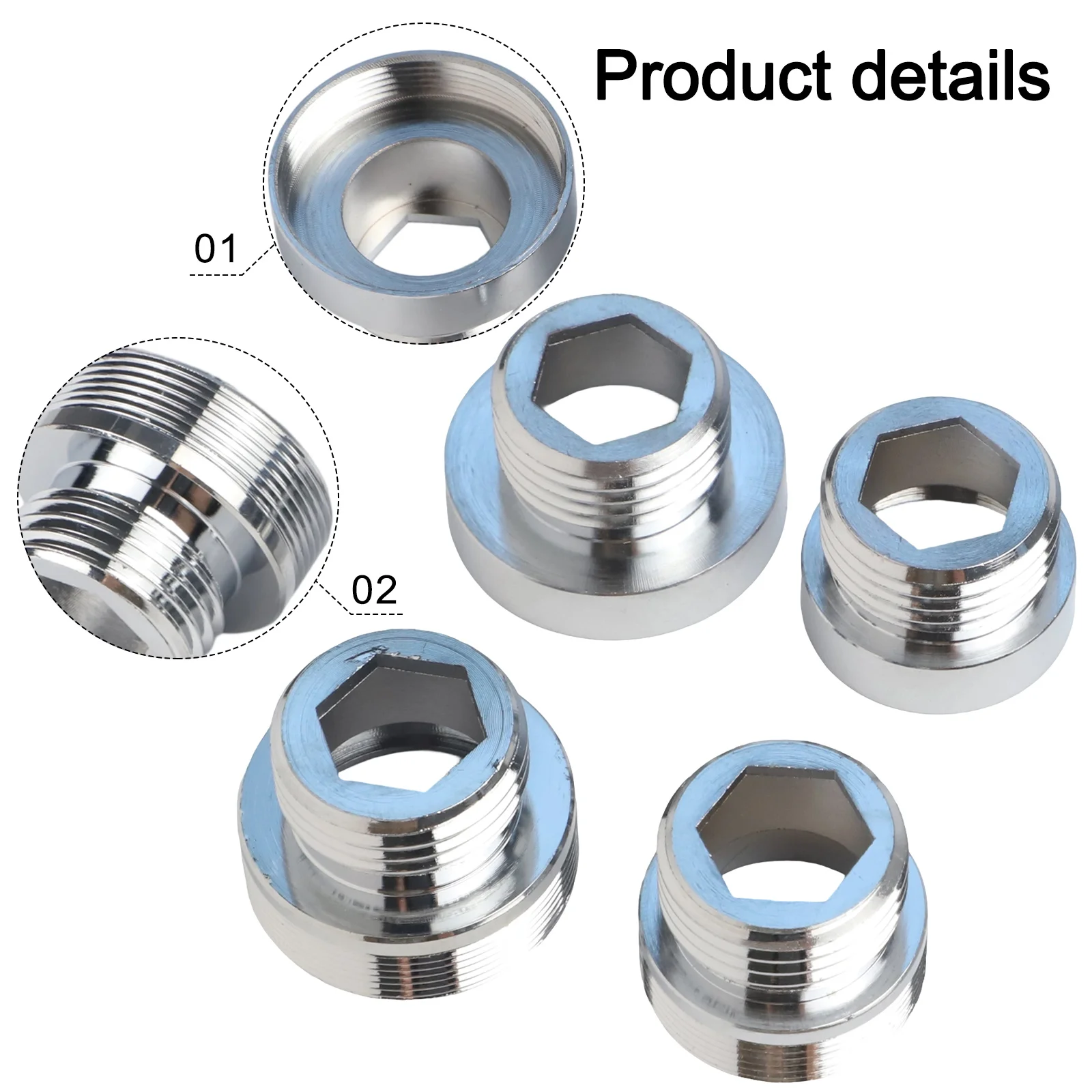 

Адаптеры для смесителя и душа, набор из 4 предметов для садовых шлангов и фильтров для воды, варианты подключения, устойчивые к ржавчине