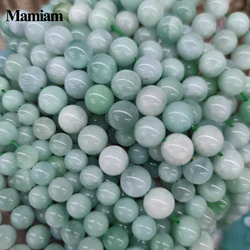Mamiam Natural Rare AAA Burma Jadeite Beads  Stone Bracelets Necklace Diy Jewelry Making Design Party Pulseras Gift For Women