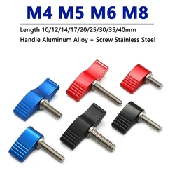 1pc M4 M5 M6 M8 Thumb Screws L-type/T-type Hand Tighten Screw Handle Adjustable Butterfly Shape Screw for DSLR SLR Camera