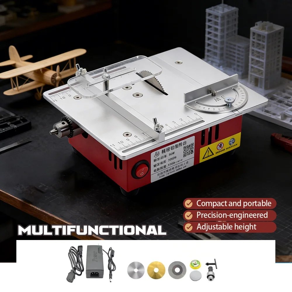 

Portable Mini Table Saw High Precision Electric Saw for PCB, Wood & Acrylic Cutting, Ideal for Hobbyists & DIY Enthusiasts