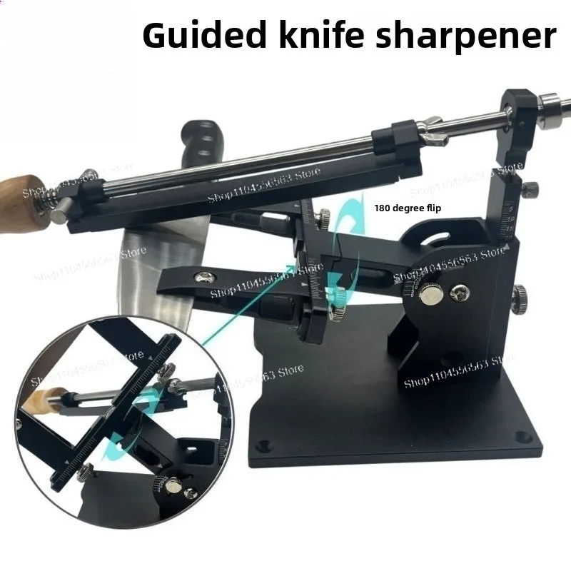 Guide Sharpening System, Aluminum Professional Fixed Angle Sharpener Sharpening Set, Angle Adjustable Sharpening System