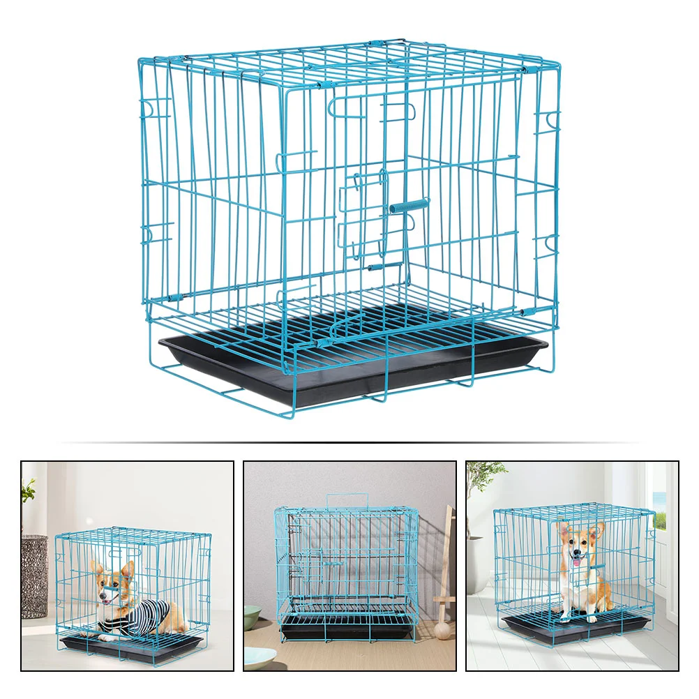 Pet Folding Cage Flight Cat Carrier Cute Dog Cages Portable Bunny Wear-resistant Doggy Outdoor Travel