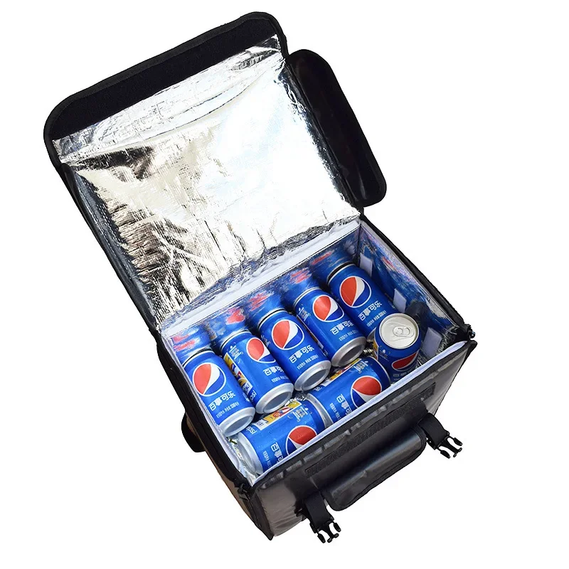 Professional 21L Takeaway Backpack Type Insulation Delivery Package Takeaway Pizza Bag Food Refrigerated Box Waterproof Suitcase