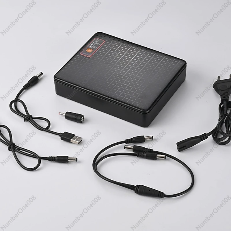 เครื่องสำรองไฟฟ้าแบบพกพา (UPS) ขนาดเล็ก สำหรับเราเตอร์ ออปติคอล แคท มอนิเตอร์ แบตเตอรี่สำรองฉุกเฉิน ความจุแบตเตอรี่ขนาดใหญ่