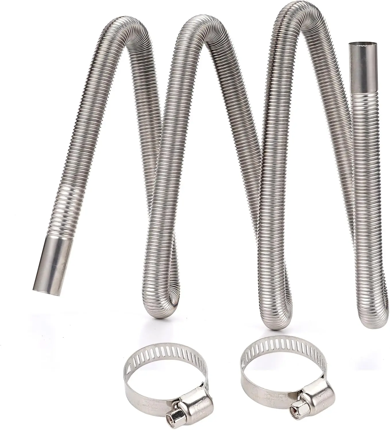 

Выхлопной шланг спирального нагревателя из нержавеющей стали 200 см, гибкая вентиляционная труба с внутренним диаметром 2,5 см для воздухонагревателя, автофургона, грузовика, топливного бака, газа, высота