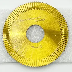 HSS key slotting cutter 0023 milling cutter 80-1.4-22 For WENXING 100G 202A 100G2 key machines parts