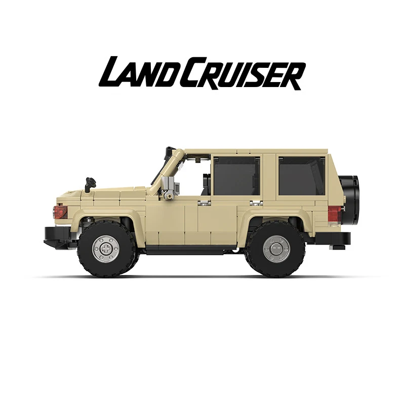 

НОВЫЙ 536 шт. Toyota LC78 Land Cruiser внедорожник строительные блоки классическая техническая модель автомобиля с контейнером игрушки рождественские подарки