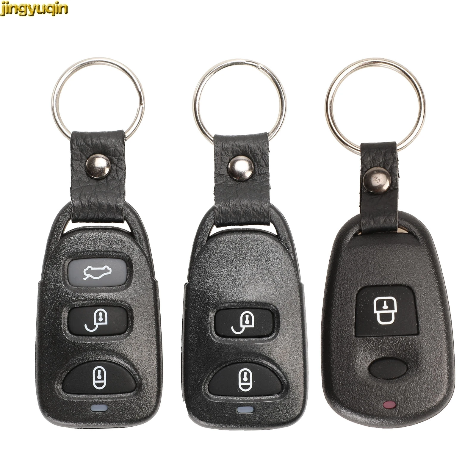 

Jingyuqin Remote Car Key Shell Fob Case 2 +1 Panic For Hyundai Tucson Elantra Accent Sonata SANTA FE For Kia Carens 2/3/4 Button