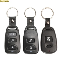 Jingyuqin remoto escudo chave do carro caso fob 2 + 1 pânico para hyundai tucson elantra acento sonata santa fe para kia carens 2/3/4 botão