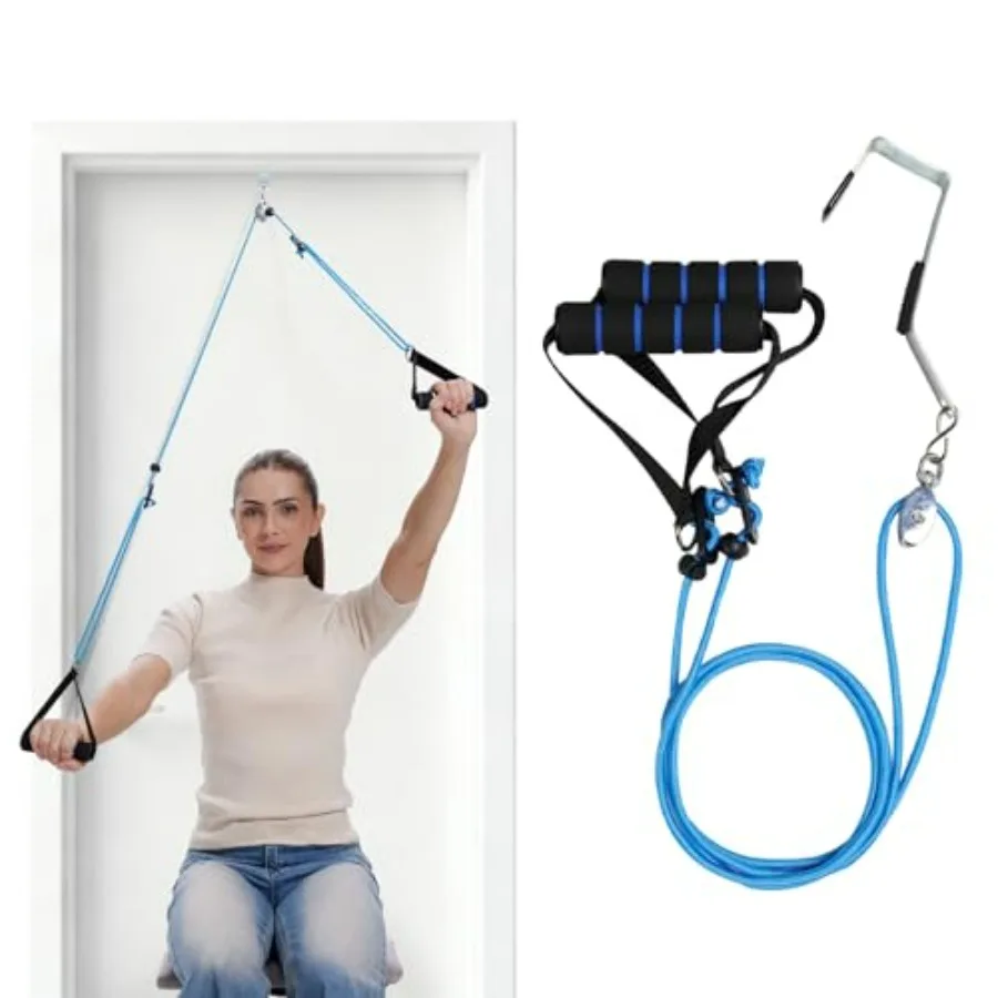 

Shoulder Pulley for Physical Therapy, Pulleys for Shoulder Rehab, Over the Door Physical Therapy System, Arm Exercise Pulley Eq
