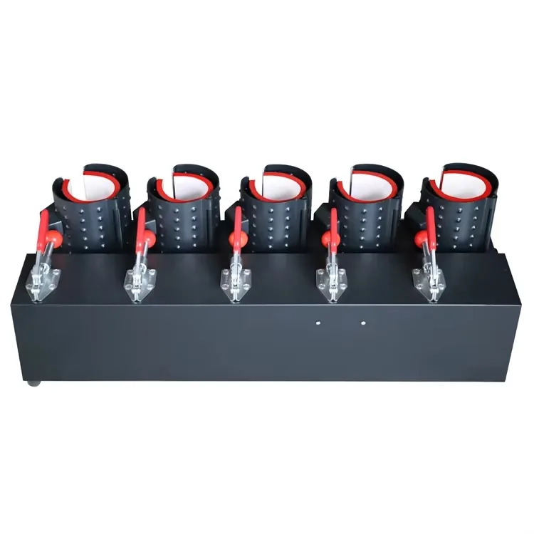 New 5 in 1 Semi-Automatic Electric 220V Flatbed Printer Mug Heat Press Machine for Tumblers & Bottles Heat Transfer