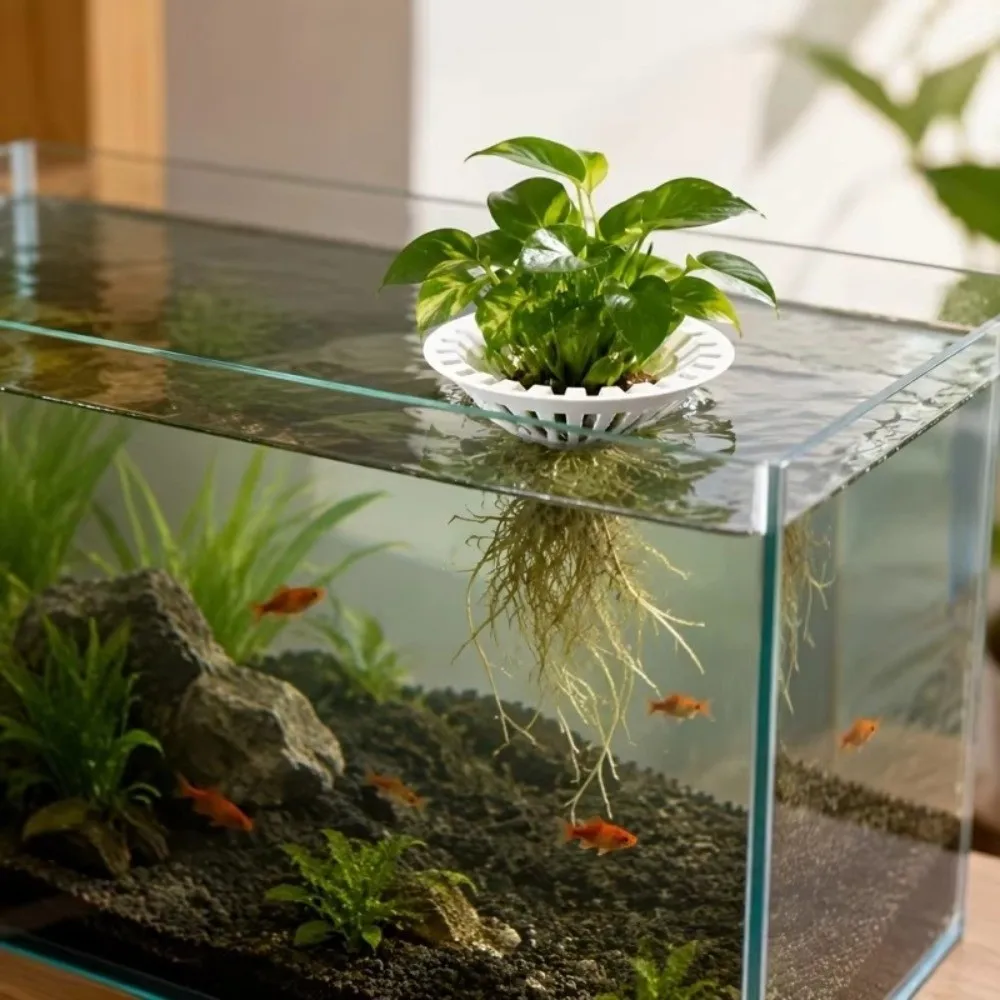 3D Printed Floating Colonization Basket Round Root Protection Floating Aquatic Plant Rack Universal Water Purification