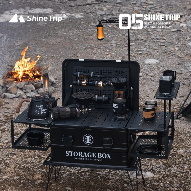 

Outdoor Camping 05 Series Camping IGT Aluminum Box Lightweight Modular Combination Accessories Aluminum Alloy Coffee Box Set