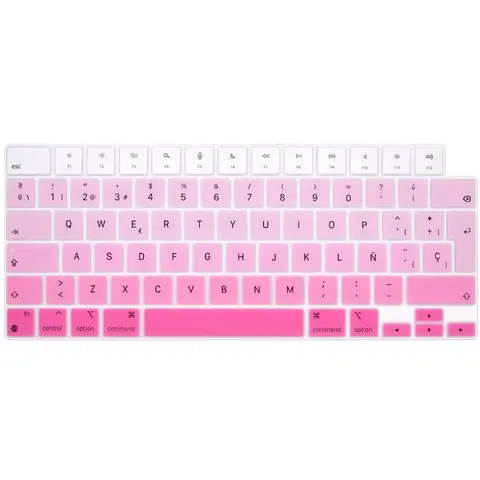 Spanish Keyboard Cover for MacBook Air 13.6 15.3 inch A2681 A2941 A2337 M3 M2 M1 Pro14" 16" A2442 A2779 A2918 A2992 A2485 A2991