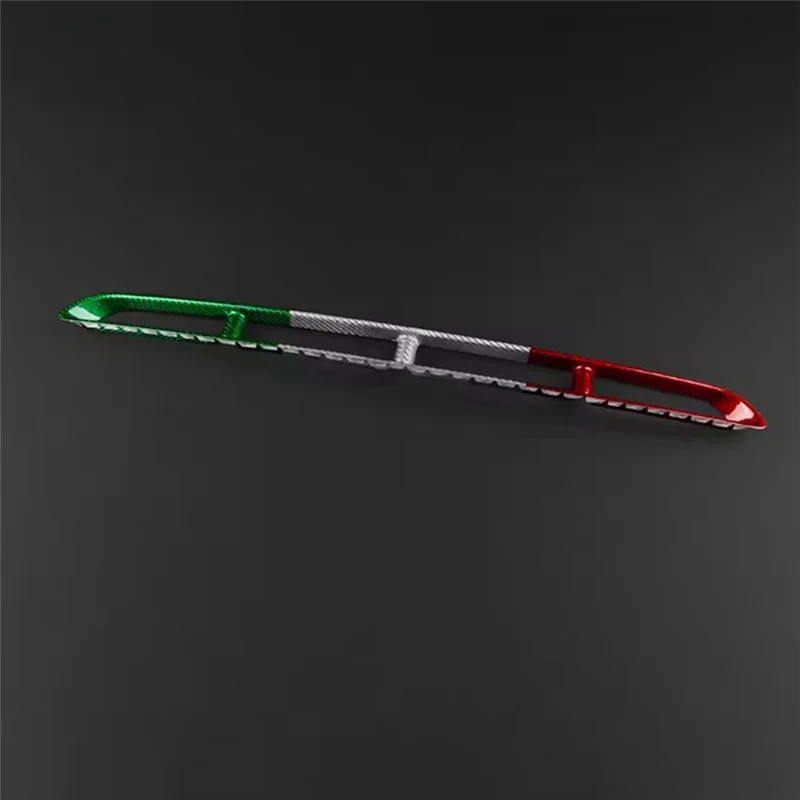 ملصق مبتكر من ألياف الكربون الصلبة الحقيقية للسيارة مصبغة أمامية مركزية لـ Abarth 595 2017 خلال 2024