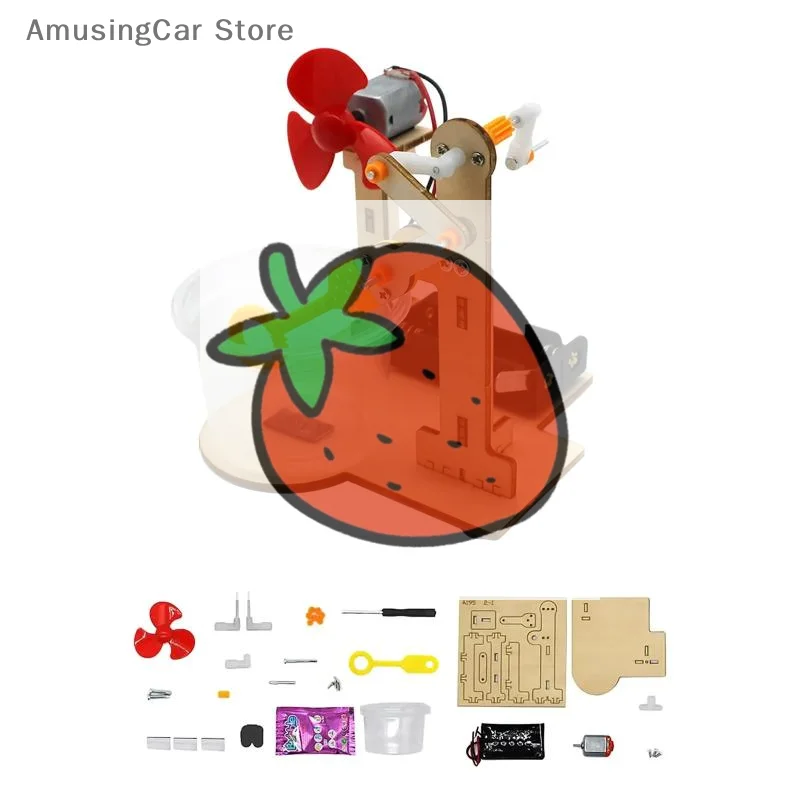 Leren speelgoed voor kinderen - DIY houten bellenmachineset voor wetenschappelijke experimenten