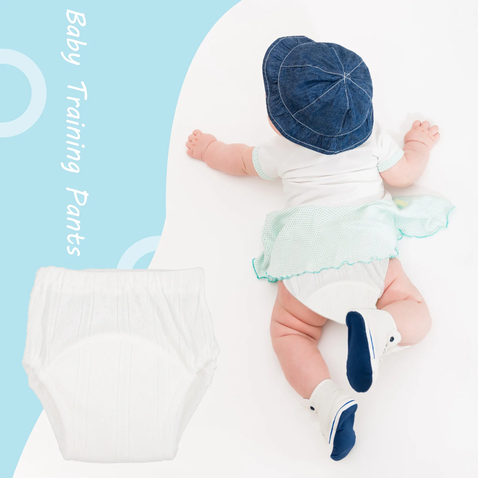 5 قطع من سراويل تدريب الأطفال، ملابس داخلية للتدريب على المرحاض، حفاضات قابلة للغسل للأطفال الصغار والأولاد والبنات، حفاضات أطفال مريحة وقابلة للغسل #5