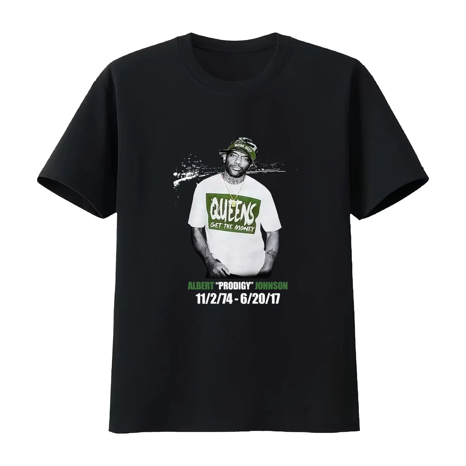 AlbeRt ProDigy JohnSon Rip Hip Hop MoBb DeEp Men's Black For Man Funny For Boys Birthday Gift Love T-Shirt Unisex Men Women