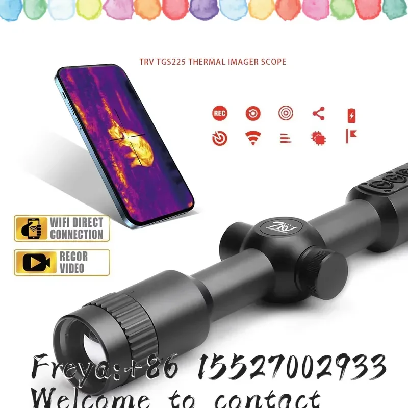 High Quality Thermal Night Vision Scope Hunting Equipment 25mm Lens Support Fast Calibration Long Battery Life Thermal Scope