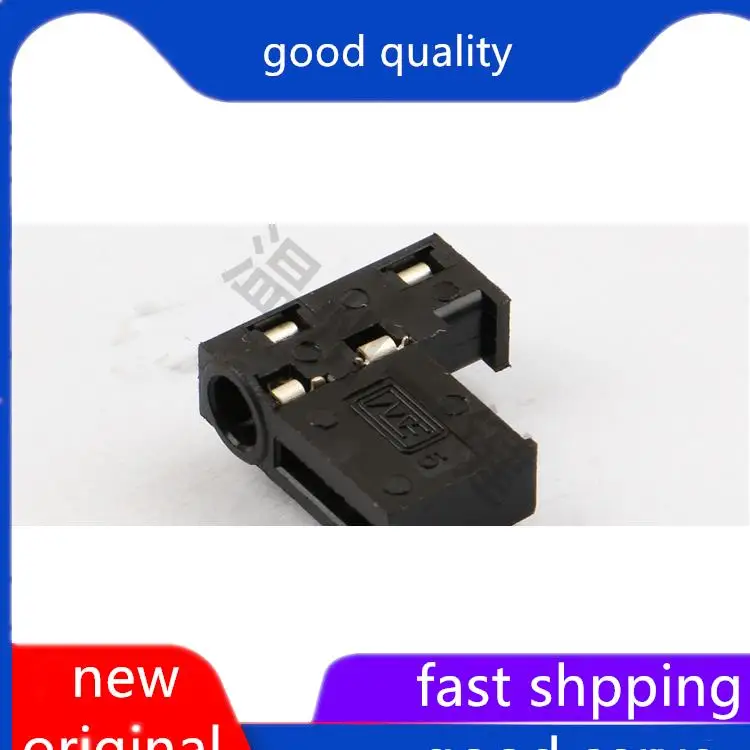 10pcs original new PJ-347A headphone socket, 3.5 pins, 8 pins, 2 fixed pins Ф 3.5MM socket power socket