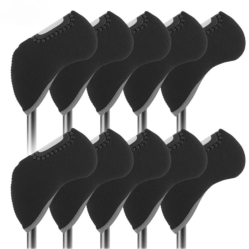 Golf Club Cover, Golf Iron Set Rod Cover 10 Pcs, Visible Rod Number, Hat Cover Protective Cover