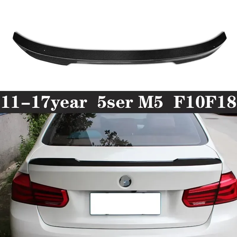 

For BMW 5 Series F10 F18 520i 530i 525i Carbon Fiber Spoiler Shunt Rear Tail fins Duckbill Car Wing Retrofit the rear wing