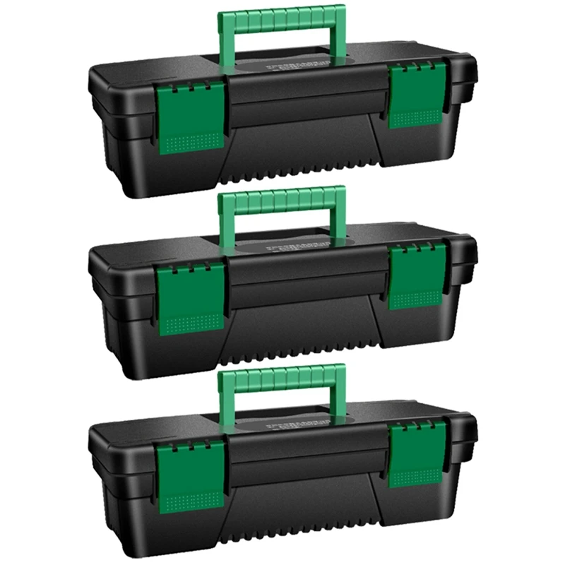 

HLZS-10 Inch Tool Box Plastic Tool Storage Box With Handle For Carpentry And Electrician Repair Portable Tool Storage Box