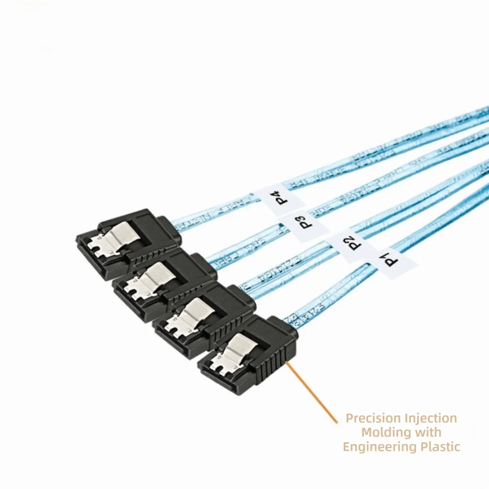

12G Speed HD Mini SAS Cable 1.0m Length 4 Ports Internal SFF 8643 Converter 0.5m Length SATA Hard Drive Converter