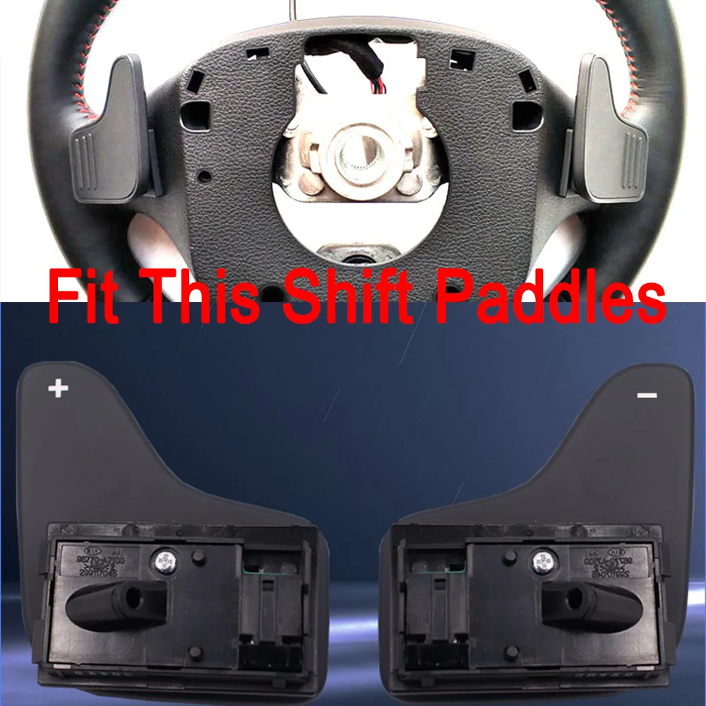 2Pcs Car Steering Wheel DSG Shift Paddle Extension For Kia Cadenza Ceed Pro GT SW K3 Cerato Forte S Koup SX 2014 Accessories