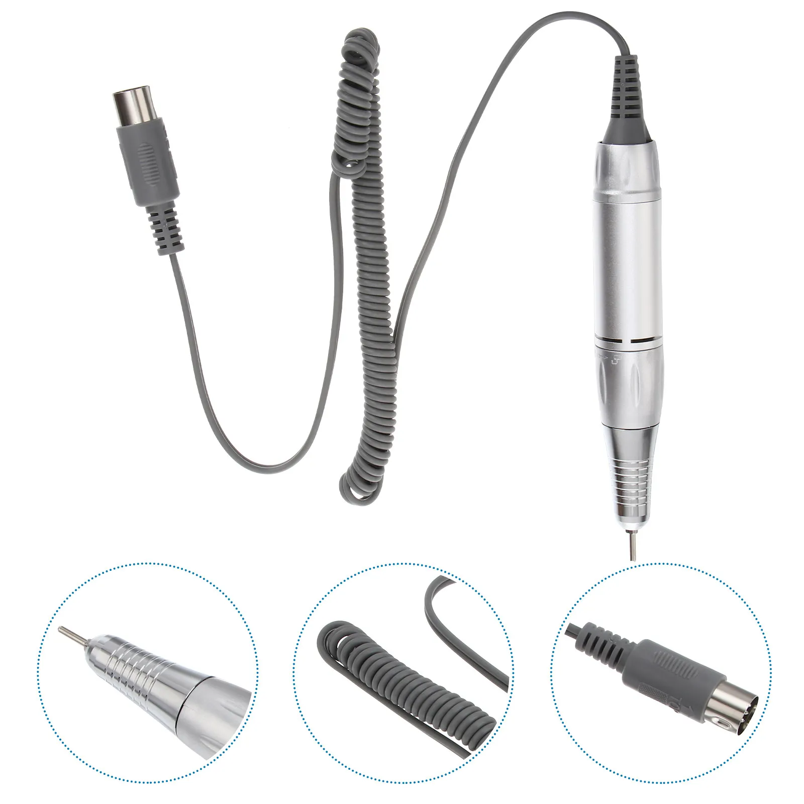 Manicure Drill Nail Grinding Polishing Halloween Christmas New Year Nail Drill Pen Handle Nail Drill Replacement Handle