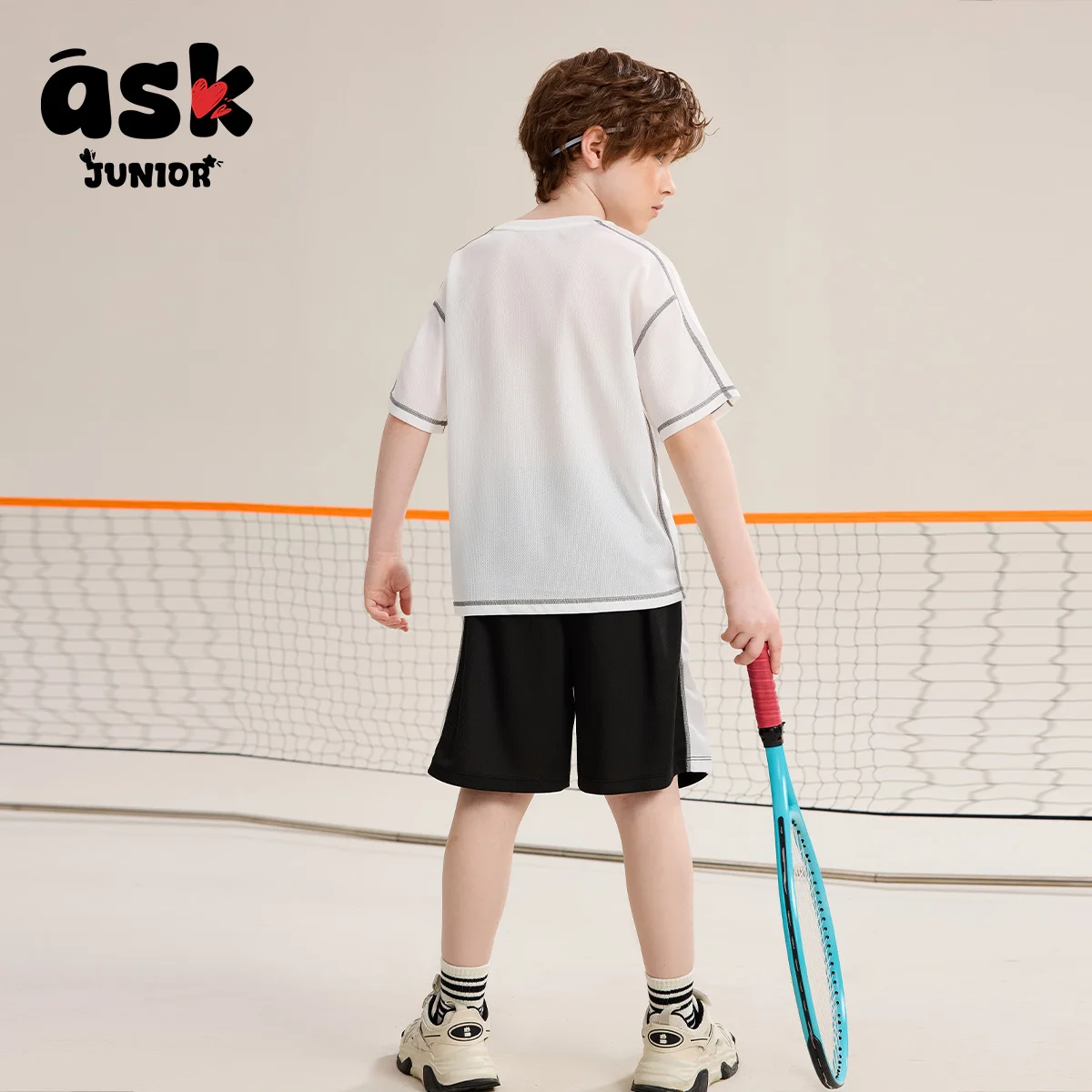 طقم تي شيرت رائع للأطفال من Ask Junior Boys Summer مقاس متوسط وكبار السن مكون من قطعتين #2