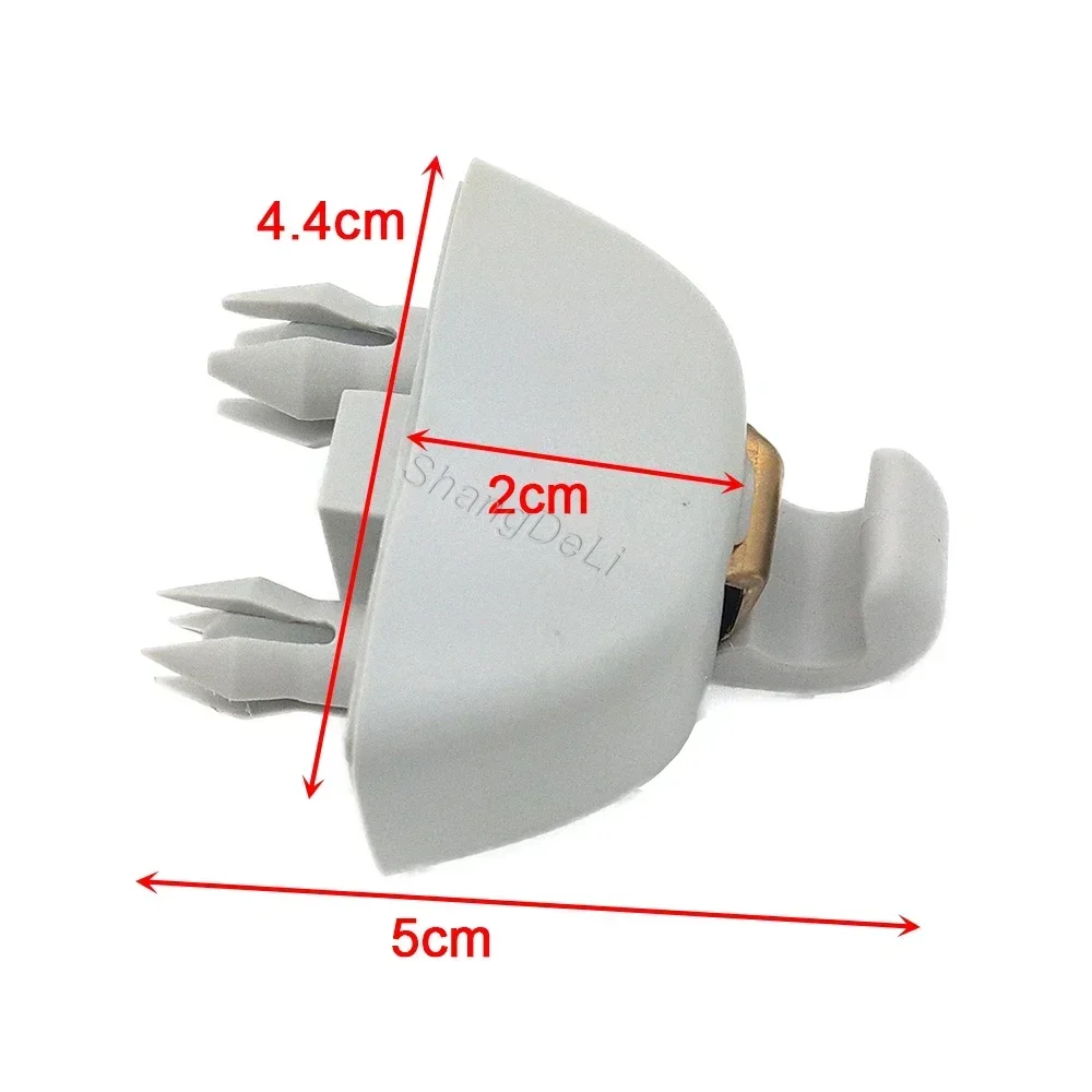 Enganches para viseras parasol interior sol visera Clip de gancho soporte para VW Passat B7 Polo para Skoda Rapid 2012 a 2015